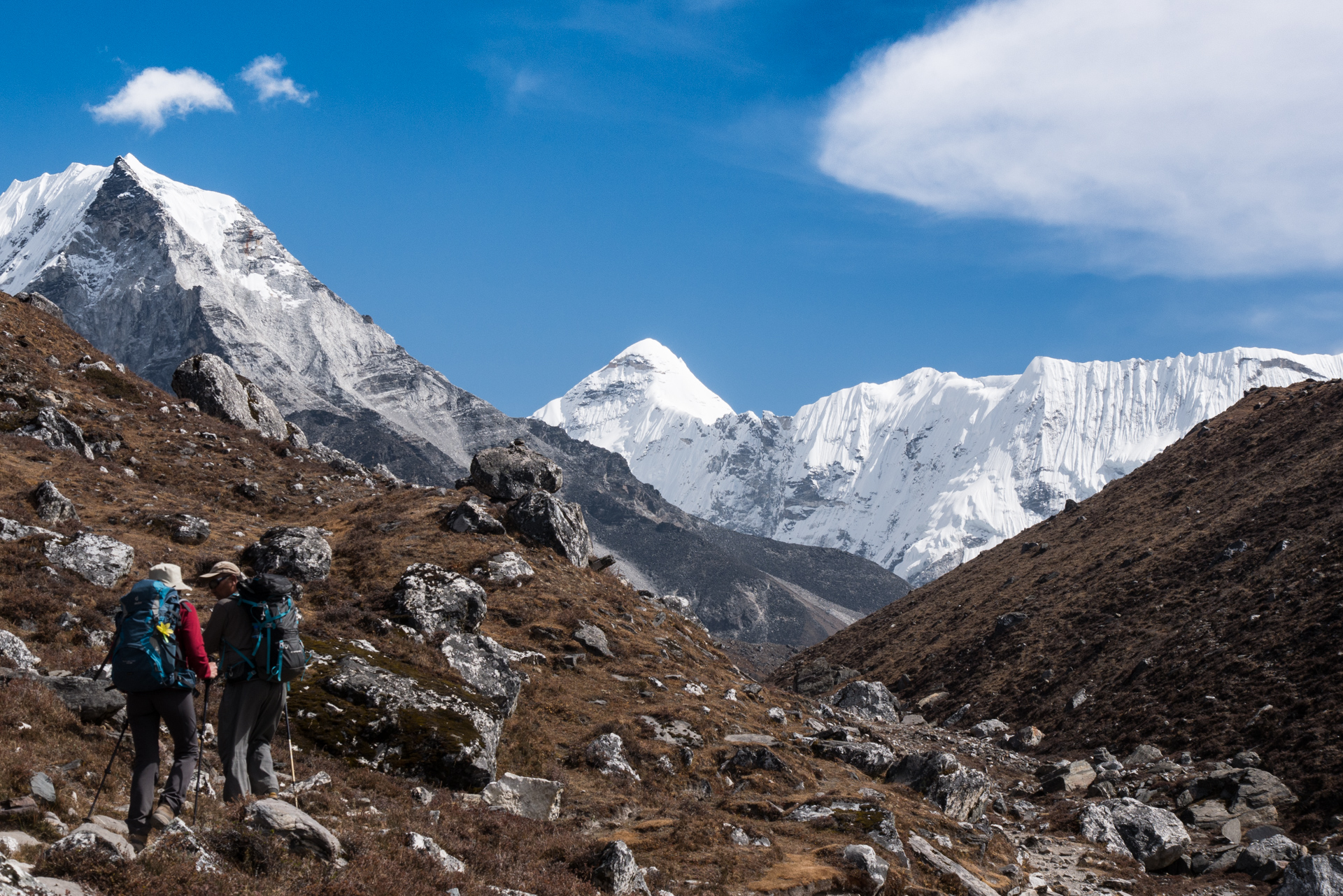 Départ en direction du camp de base de l'Island Peak - De Dingboche à Chhukung