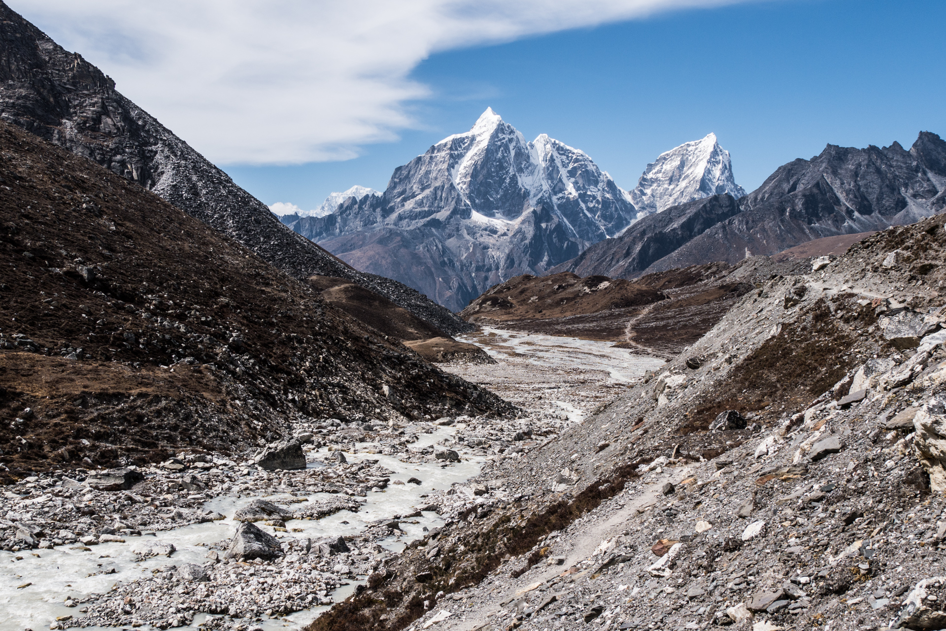 Le fond de la vallée - De Dingboche à Chhukung