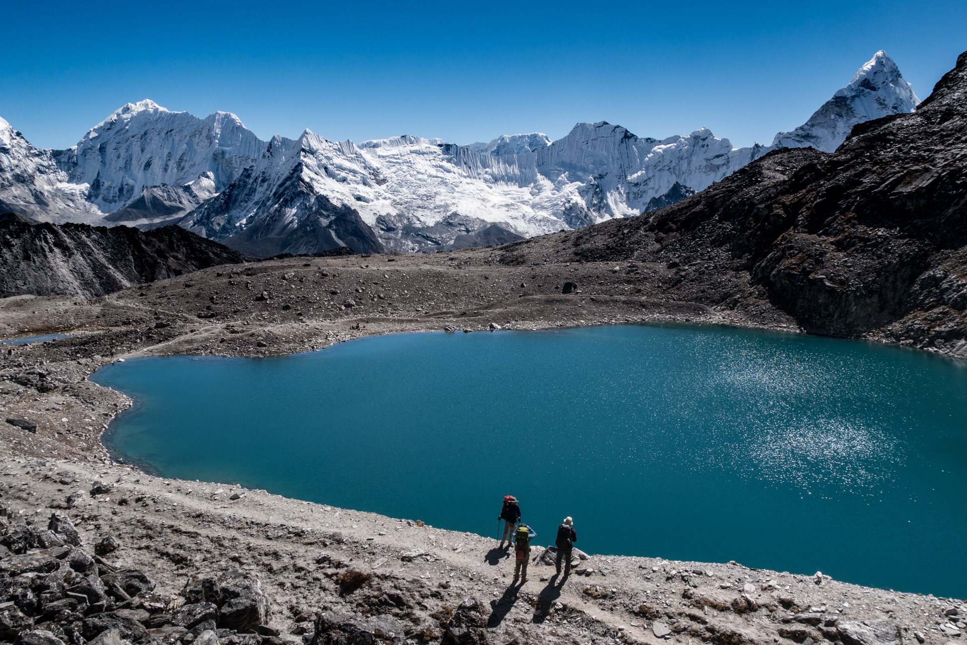 Vue depuis le col - Le Kongma la