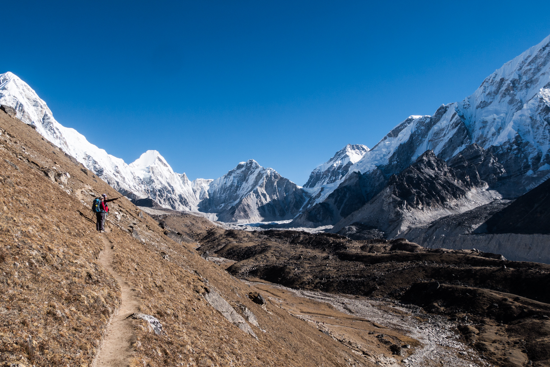 Le chemin en balcon - Lobuche, Kala Patthar, Gorak Chep