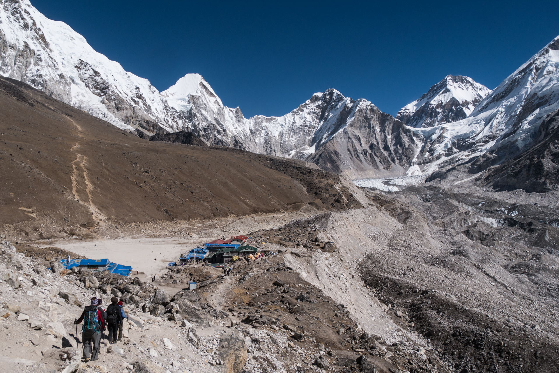 Arrivée à Gorak Chep - Lobuche, Kala Patthar, Gorak Chep