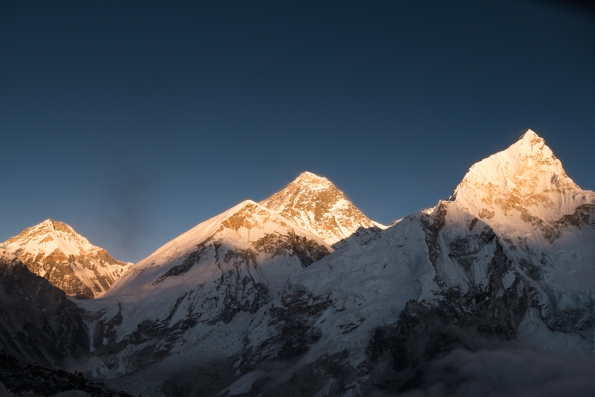 Le coucher de soleil - Lobuche, Kala Patthar, Gorak Chep