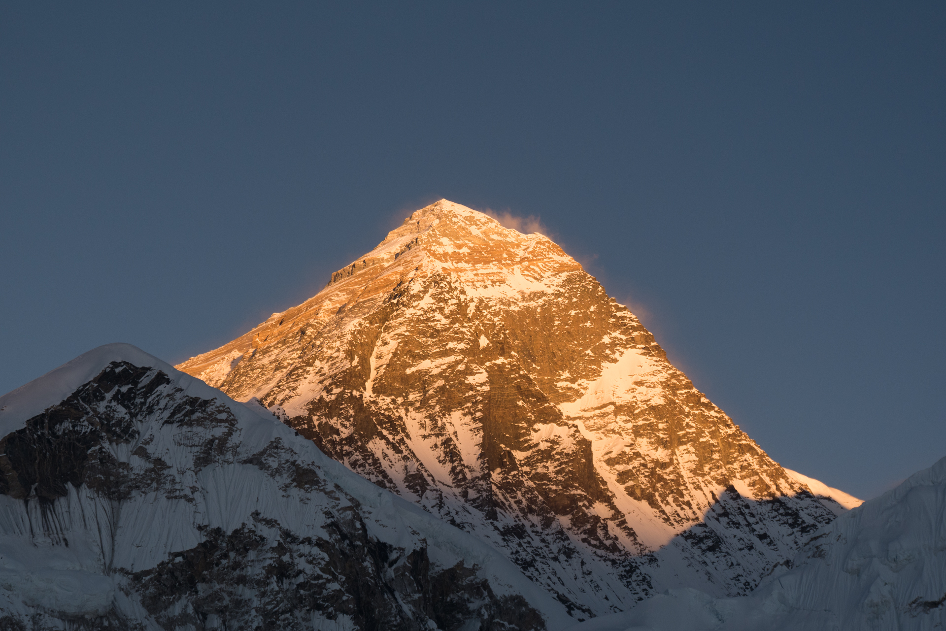 Le coucher de soleil - Lobuche, Kala Patthar, Gorak Chep