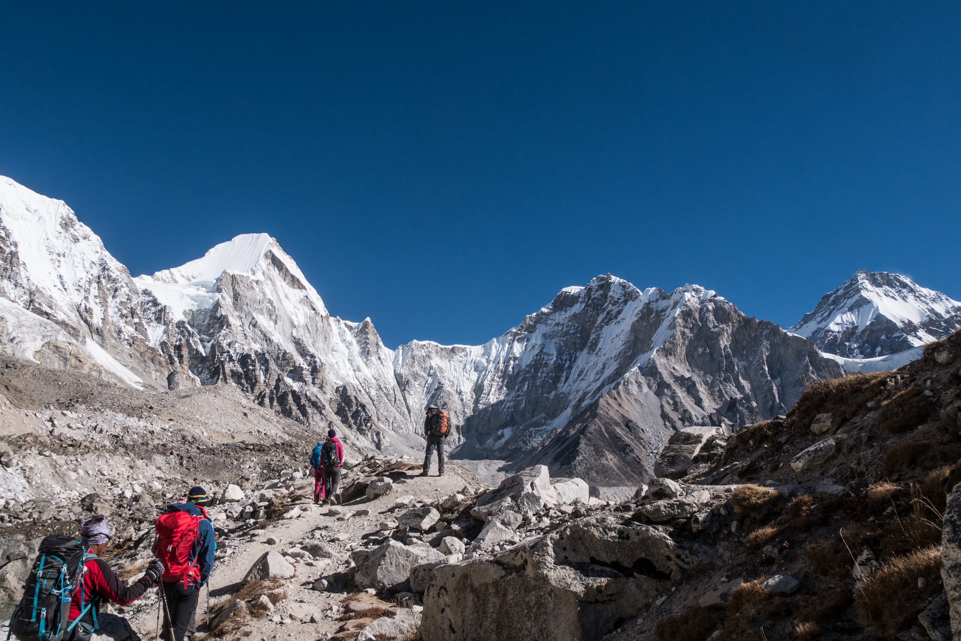 On se rapproche - Camp de base de l’Everest  A/R, retour à Lobuche