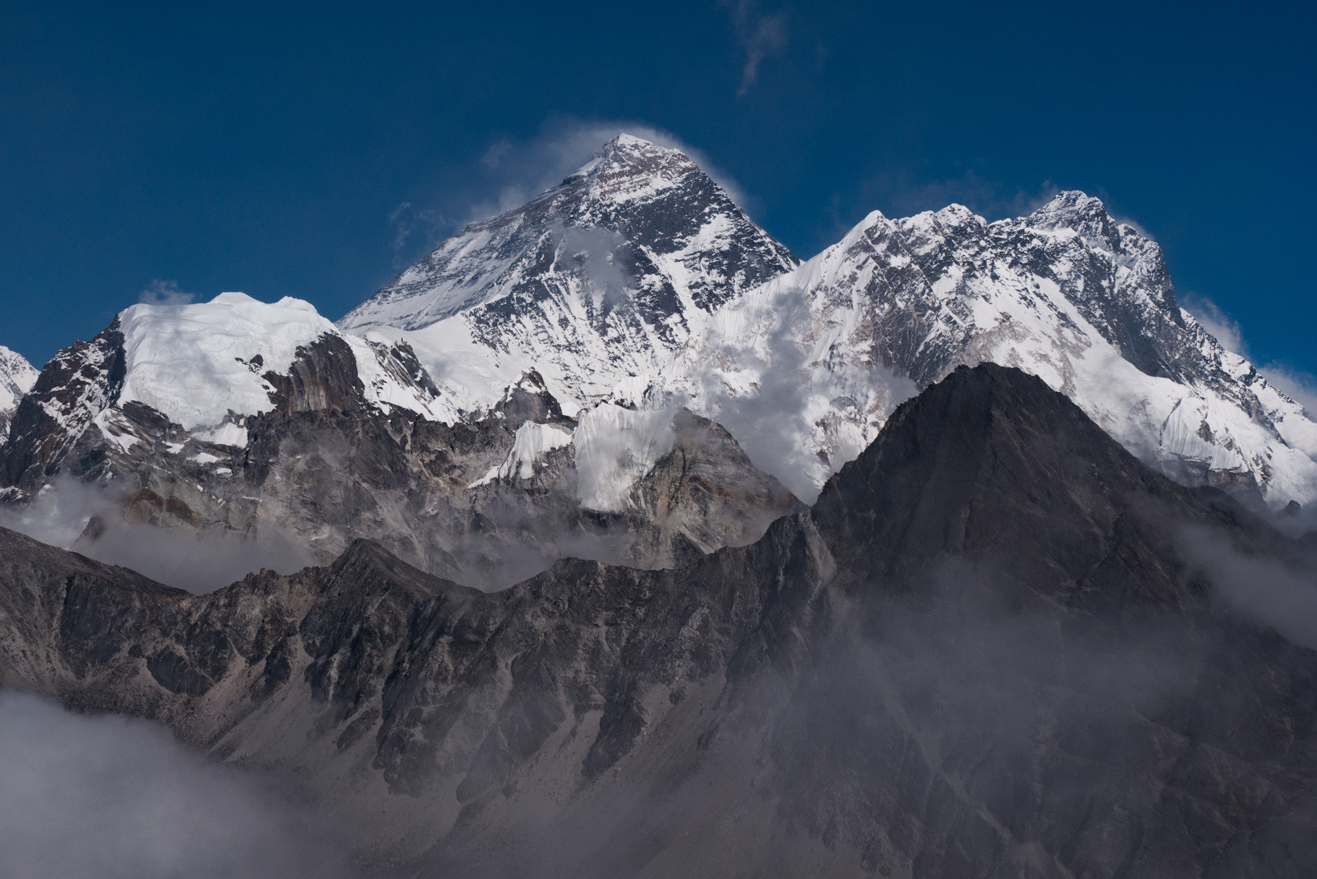L'Everest depuis le Gokyo Peak - Le Gokyo Ri