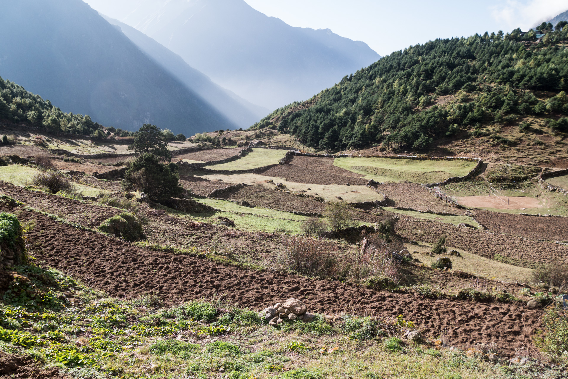 Au départ de Namche - Trek > Tengboche