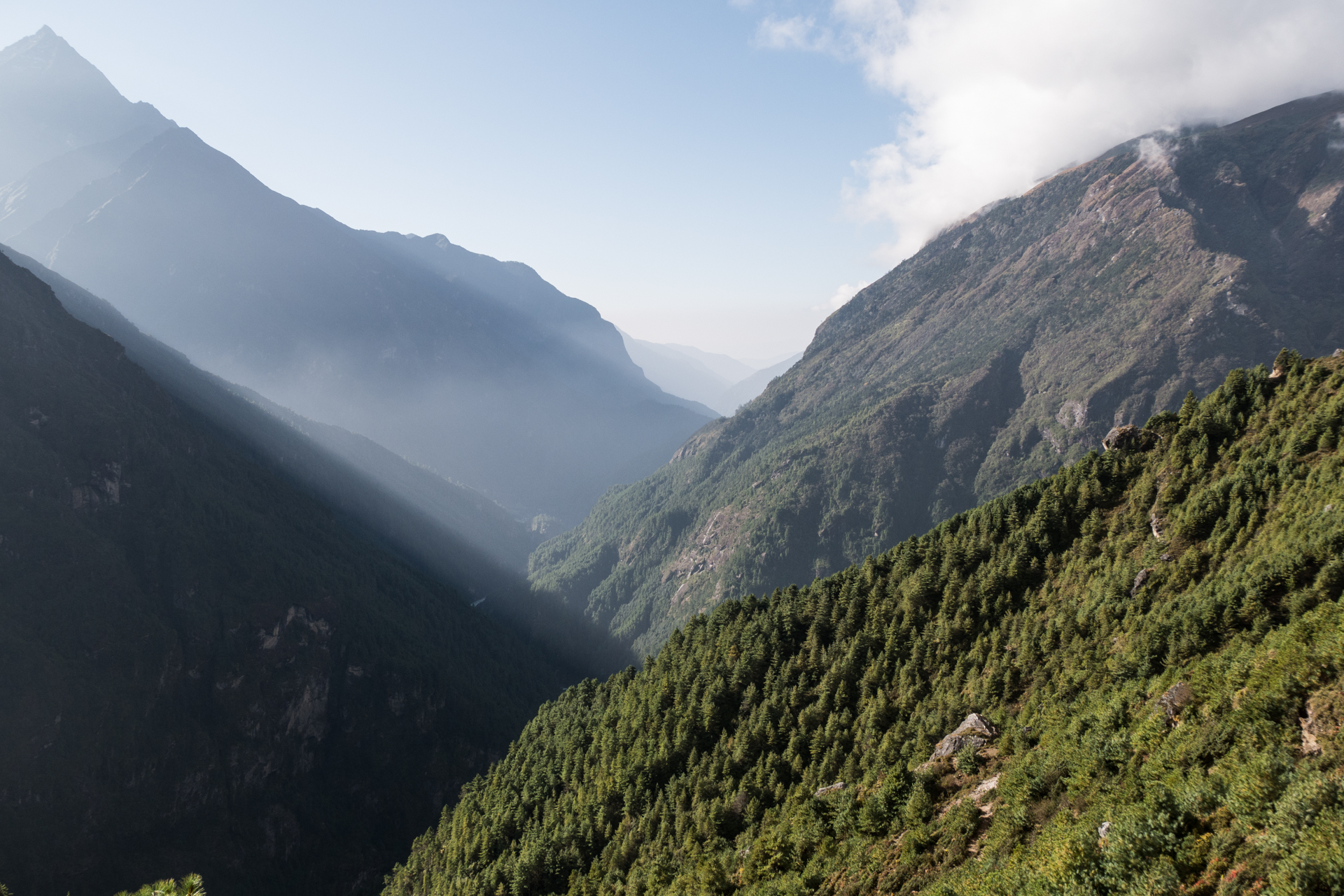 Au départ de Namche - Trek > Tengboche