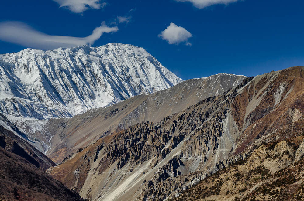 Les formations rocheuses - De Manang à Thorong Phedi par Kanghsar