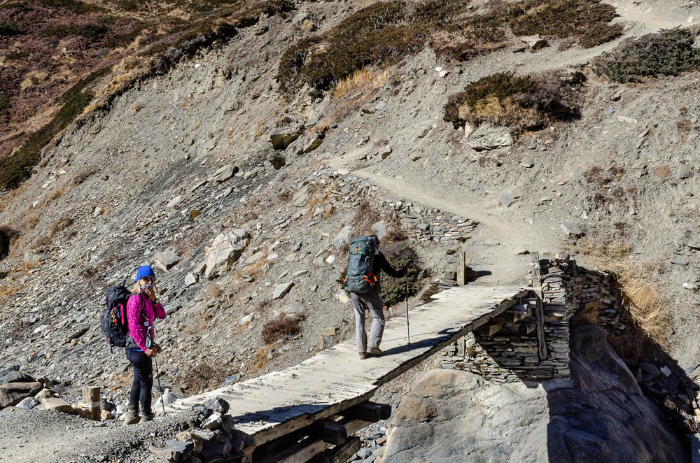 On préfère le vieux pont - De Manang à Thorong Phedi par Kanghsar