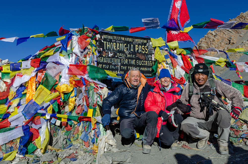On immortalise le moment - Passage du Thorong La
