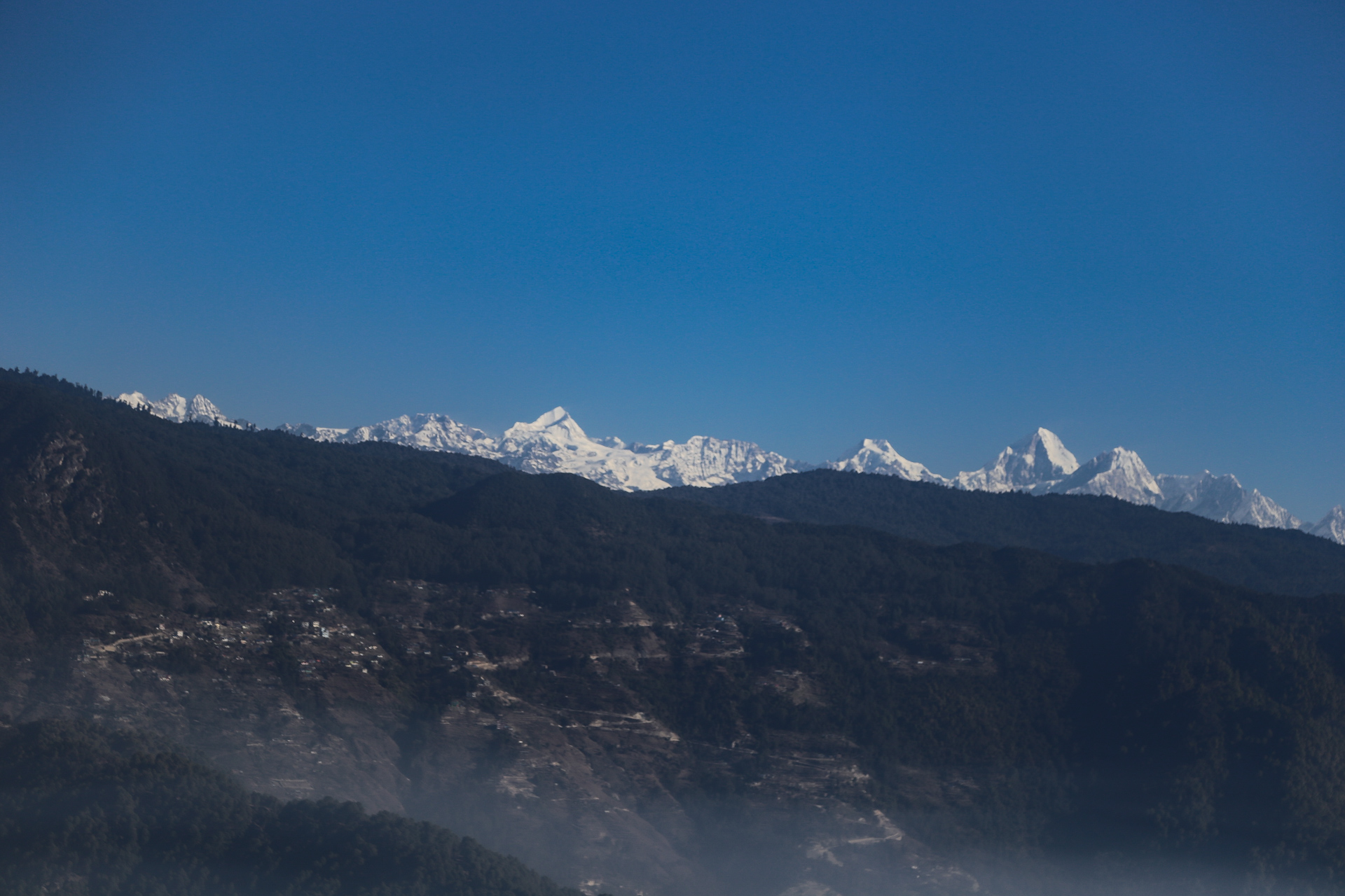 En route pour le versant Sud du massif de l’Annapurna