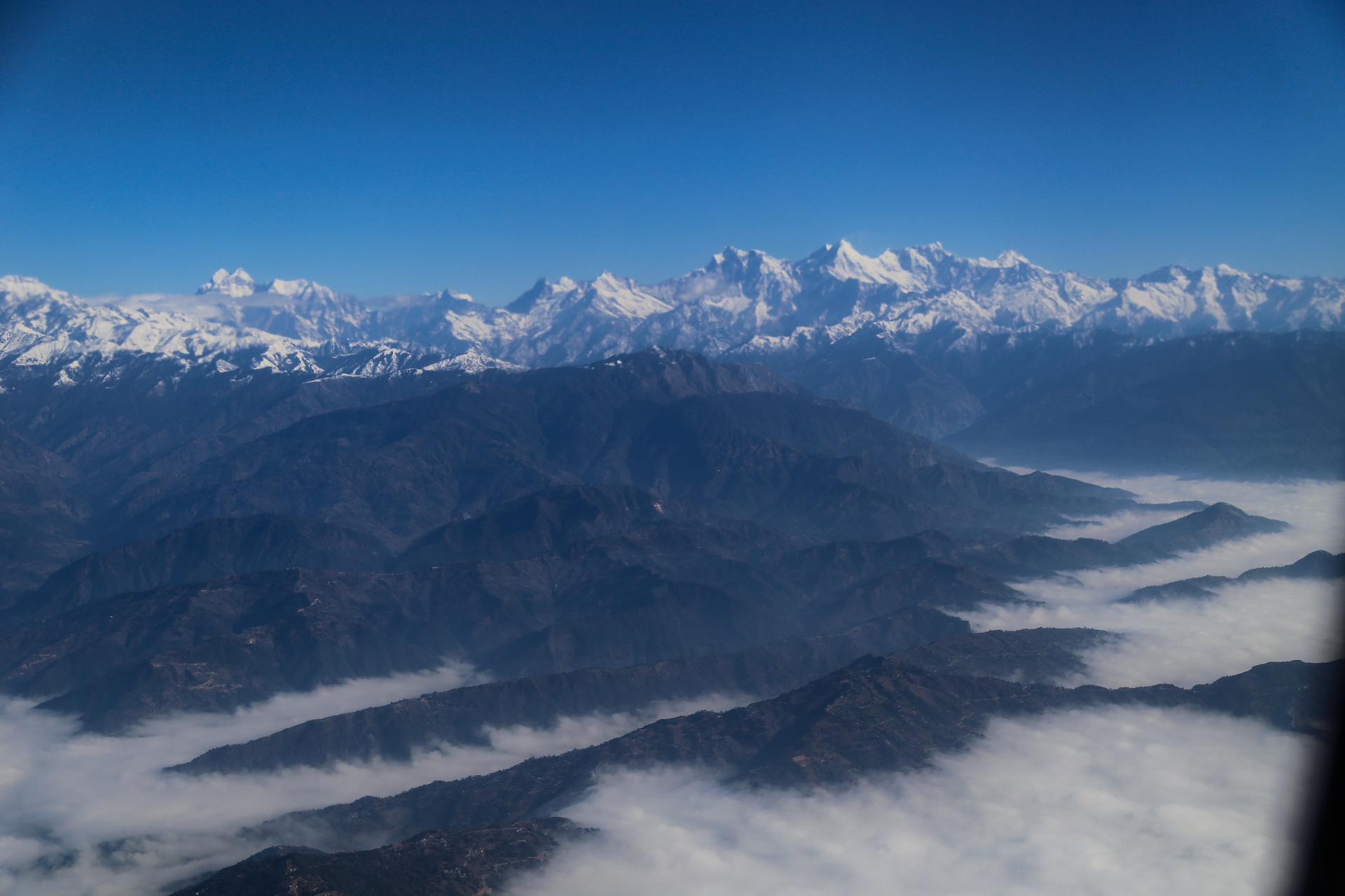 En route pour le versant Sud du massif de l’Annapurna