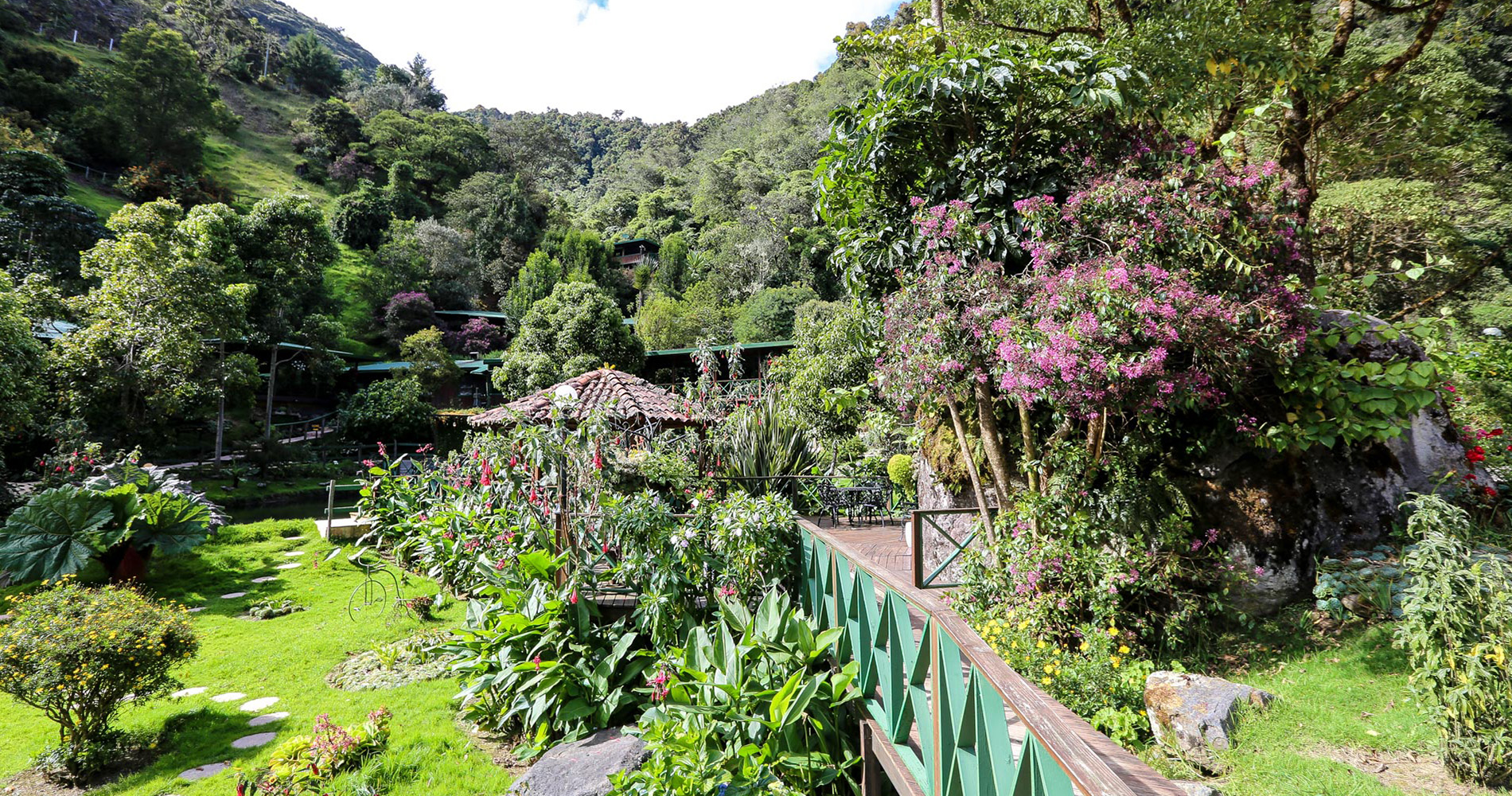 Le jardin du lodge El Trogon