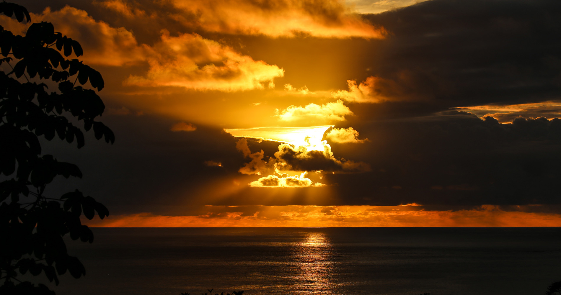 Coucher de soleil sur le Pacifique
