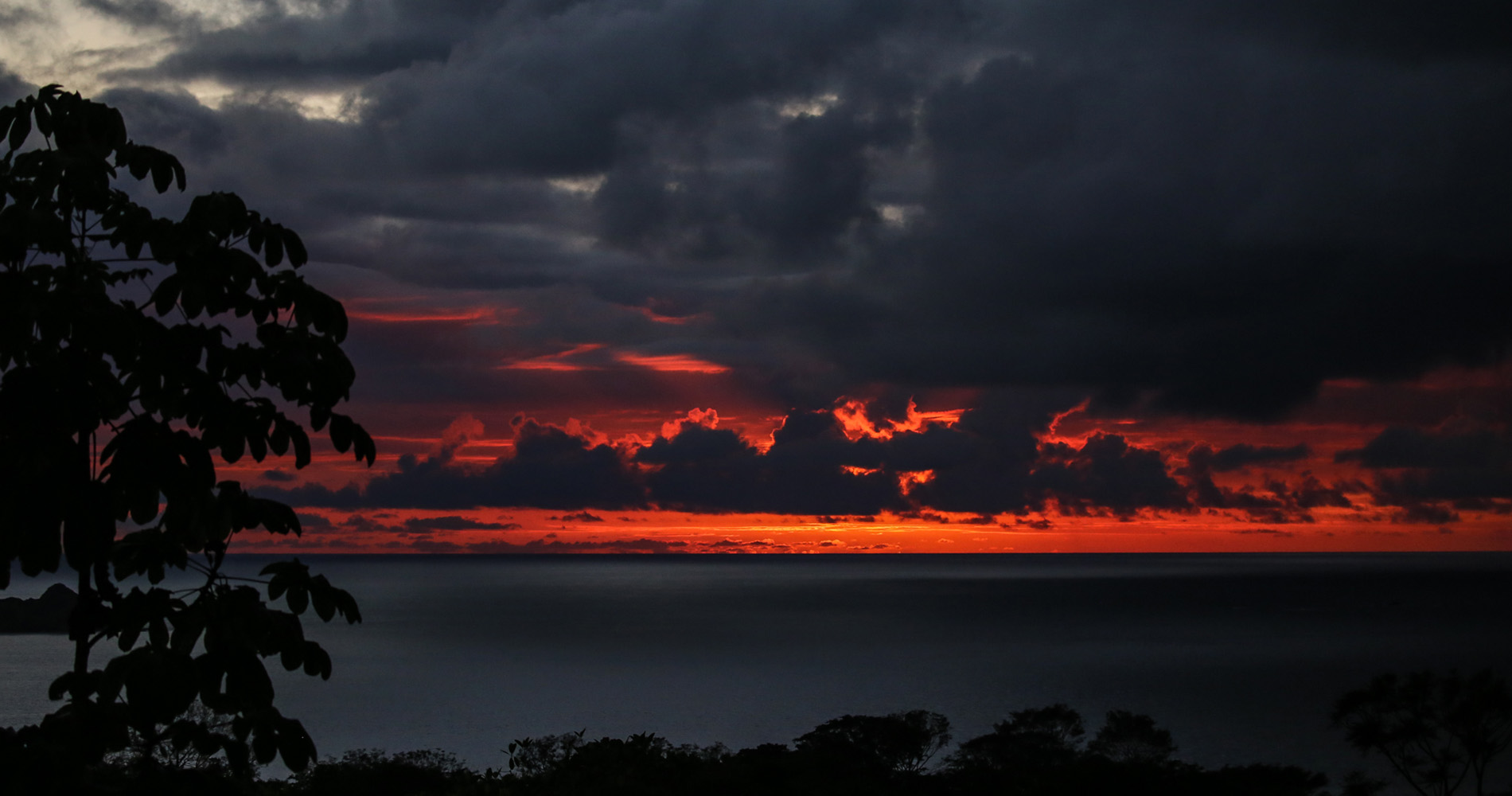 Coucher de soleil sur le Pacifique