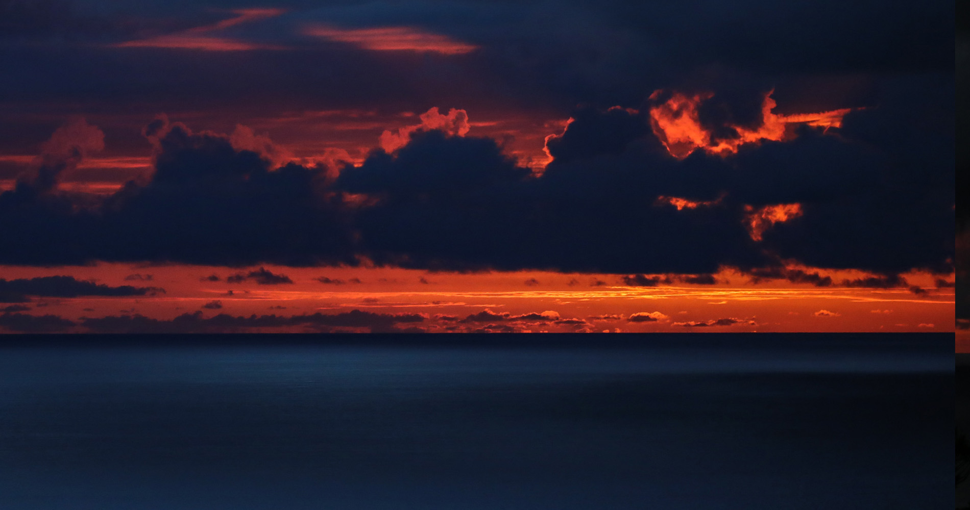 Coucher de soleil sur le Pacifique