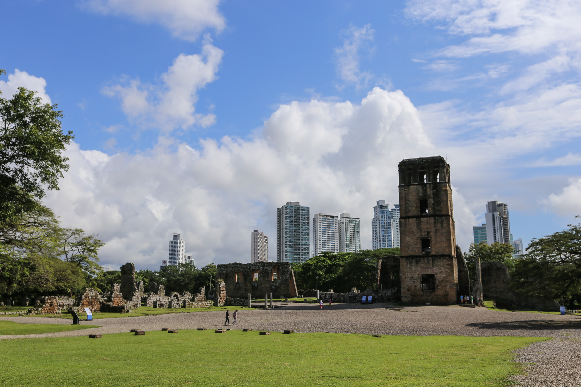 L’ancienne Plaza Major de Panama Viejo