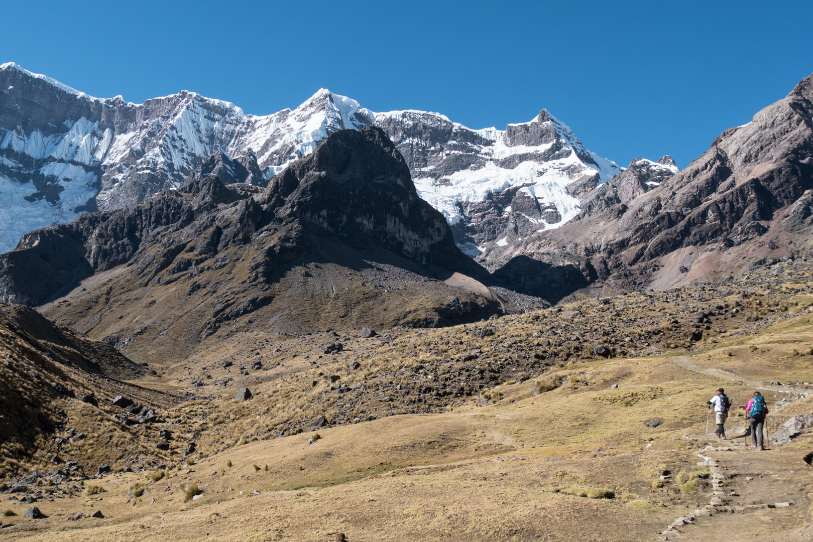 Montée au col Arapa - Trek > Col Arapa > Col Apacheta > Lagune Jatun Ausangatecocha