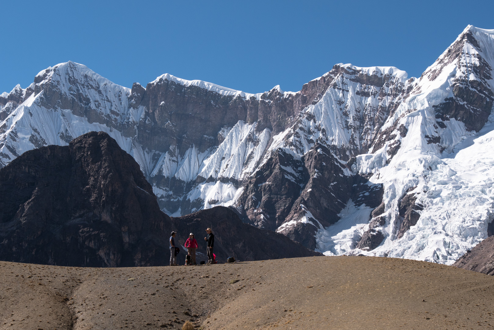 Vue sur l'Ausangate - Trek > Col Arapa > Col Apacheta > Lagune Jatun Ausangatecocha