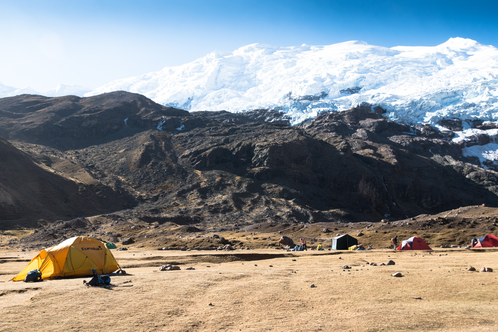 Le campement - Trek > Col Arapa > Col Apacheta > Lagune Jatun Ausangatecocha