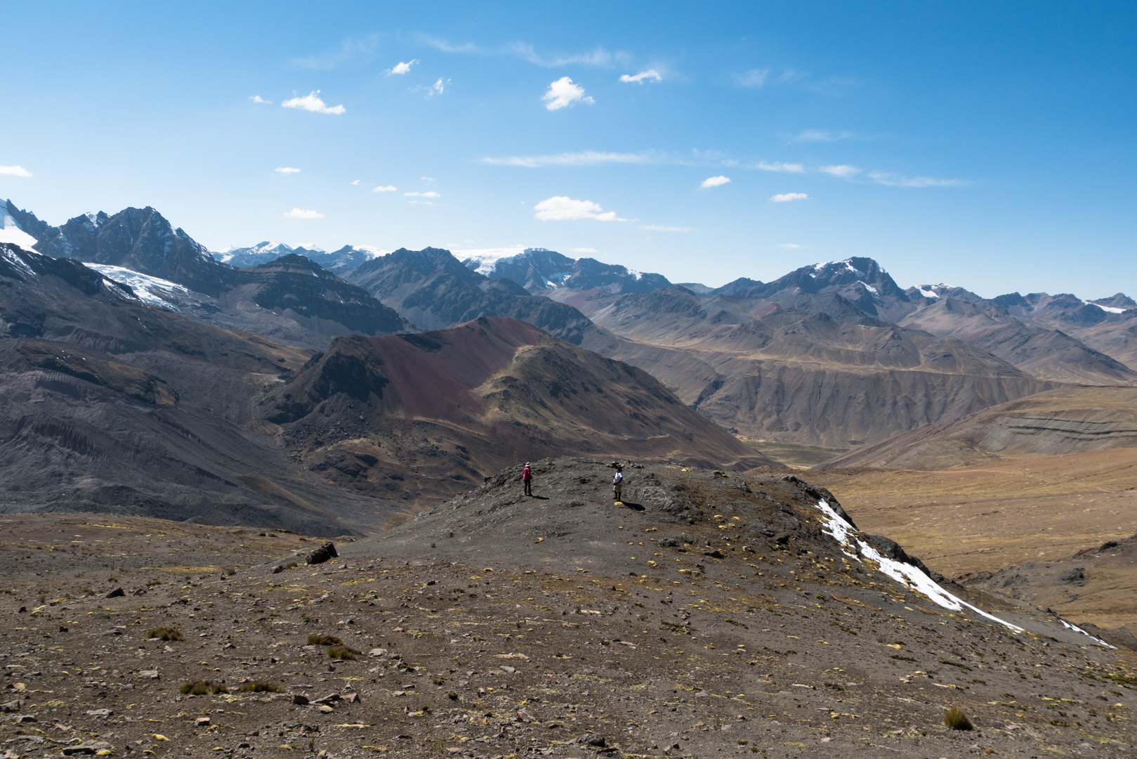 Depuis le col, d'où l'on vient - Trek > Col Alto Palomani > Vallée Jampa