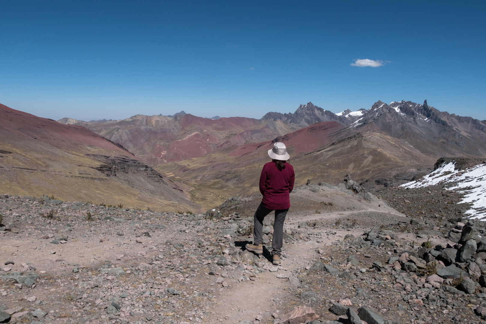 Depuis le col, d'où l'on vient - Trek > Col Alto Palomani > Vallée Jampa