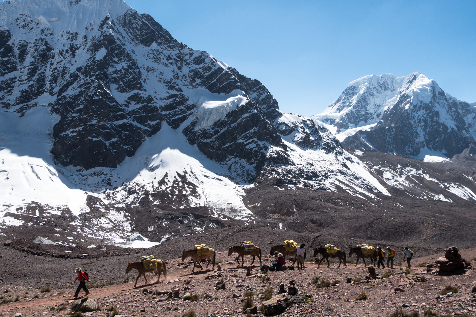 Passage au col - Col Jampa > Pacchanta (4300 m)