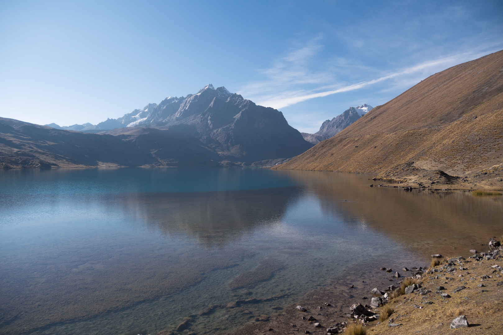 Vue sur l'ensemble de la lagune - De la lagune à Mallma