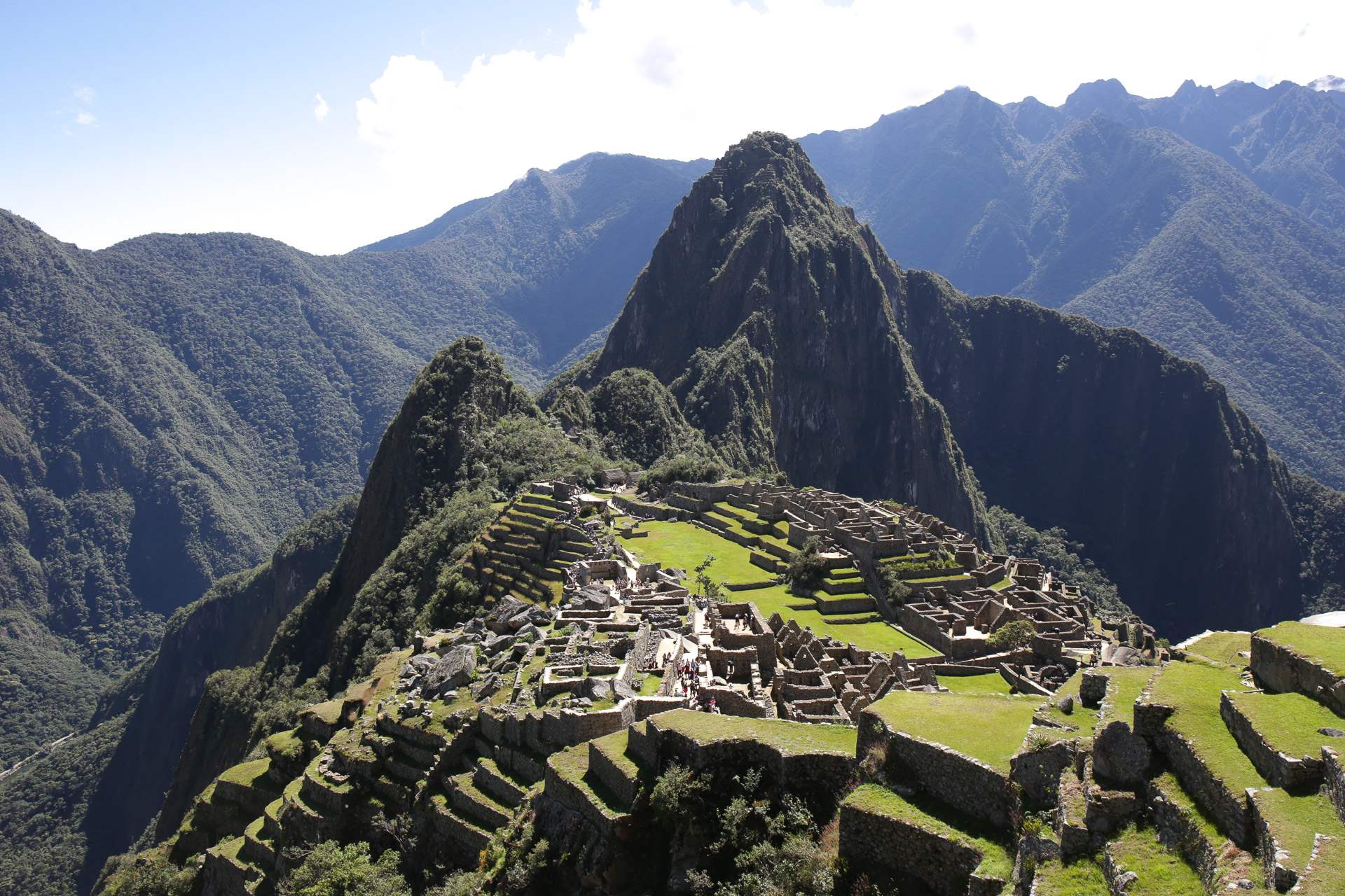 ... et depuis la maison du gardien - Machu Picchu