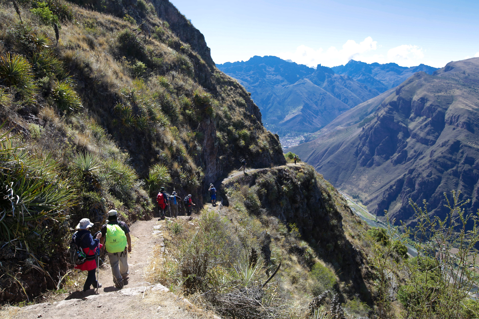 Chemin Inca menant à Huchuy Qosqo - De Patatamba à Lamay