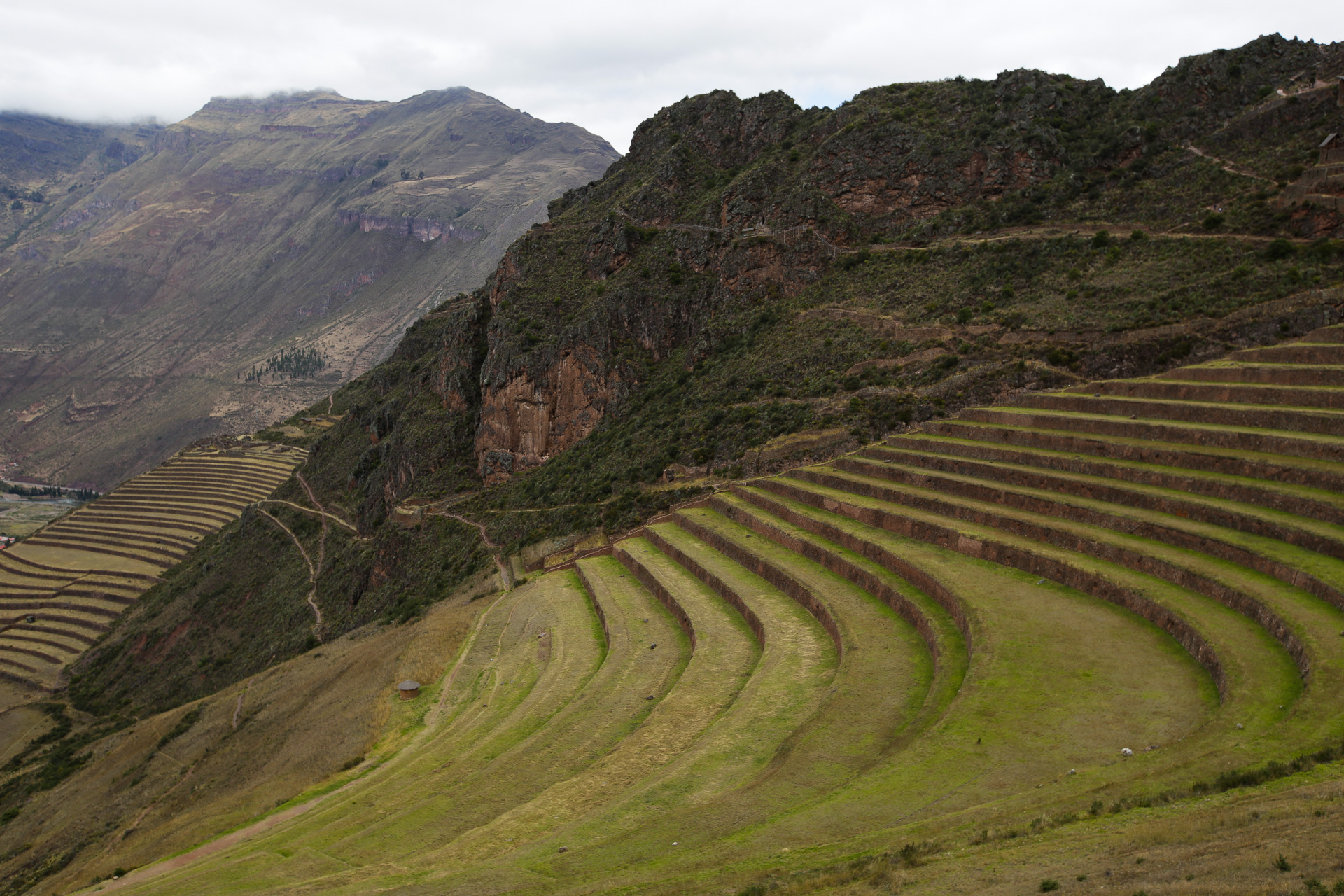 Arrivée devant les terrasses de Pisac - Pisac