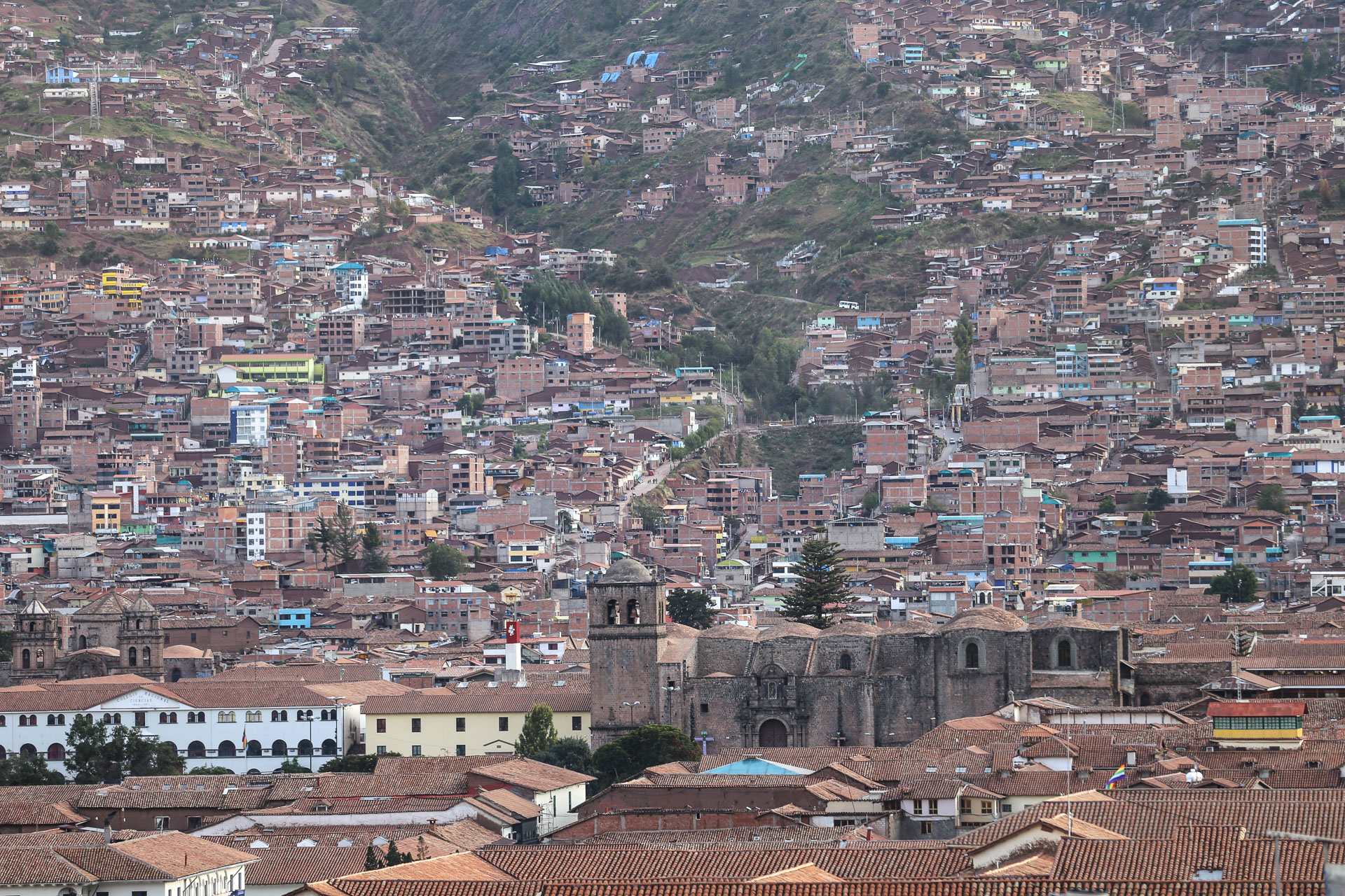 Chambre avec vue sur les deux tours de l'église des Jésuites - Charmes de Cusco