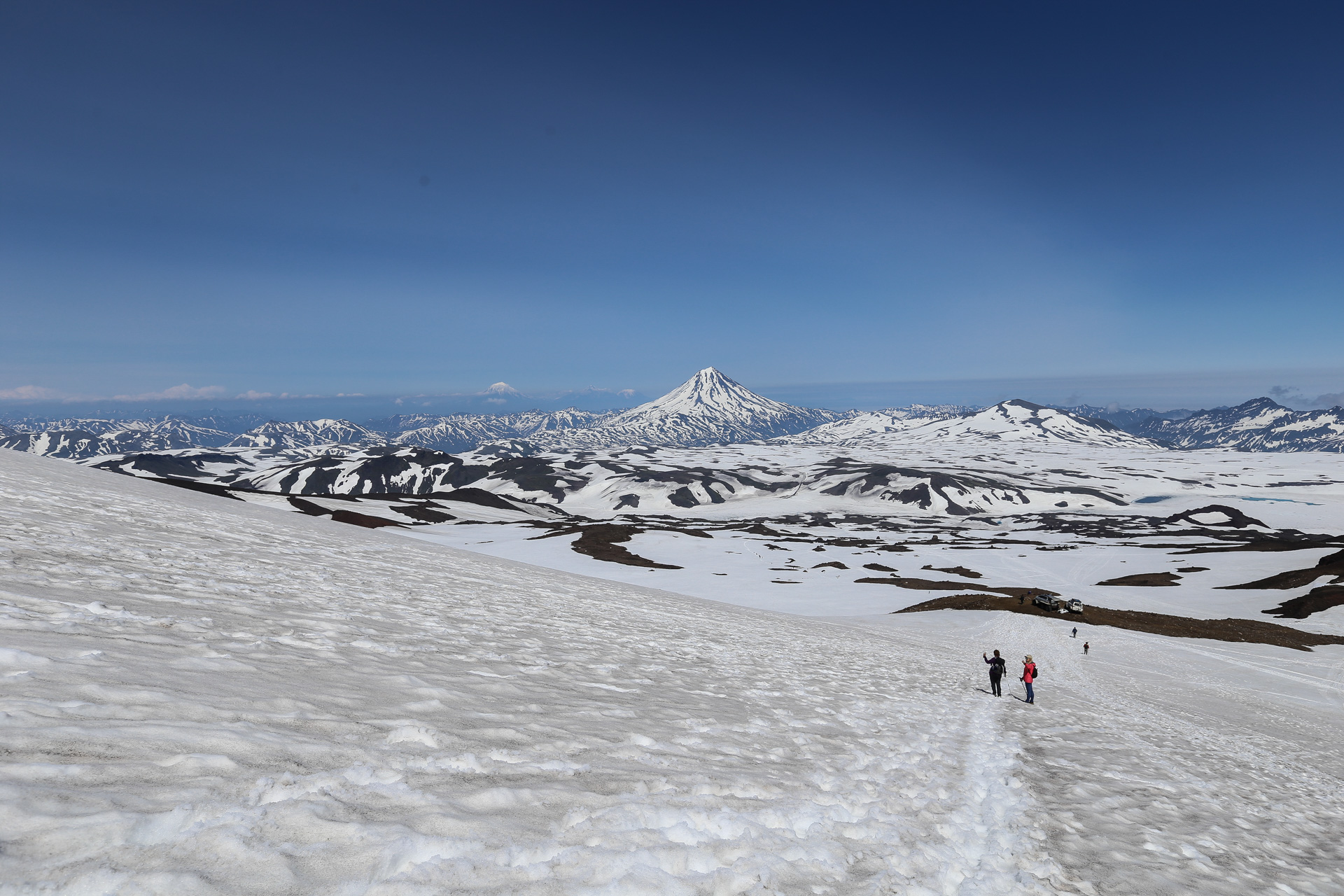 Neige en juillet Gorelaya Sopka 