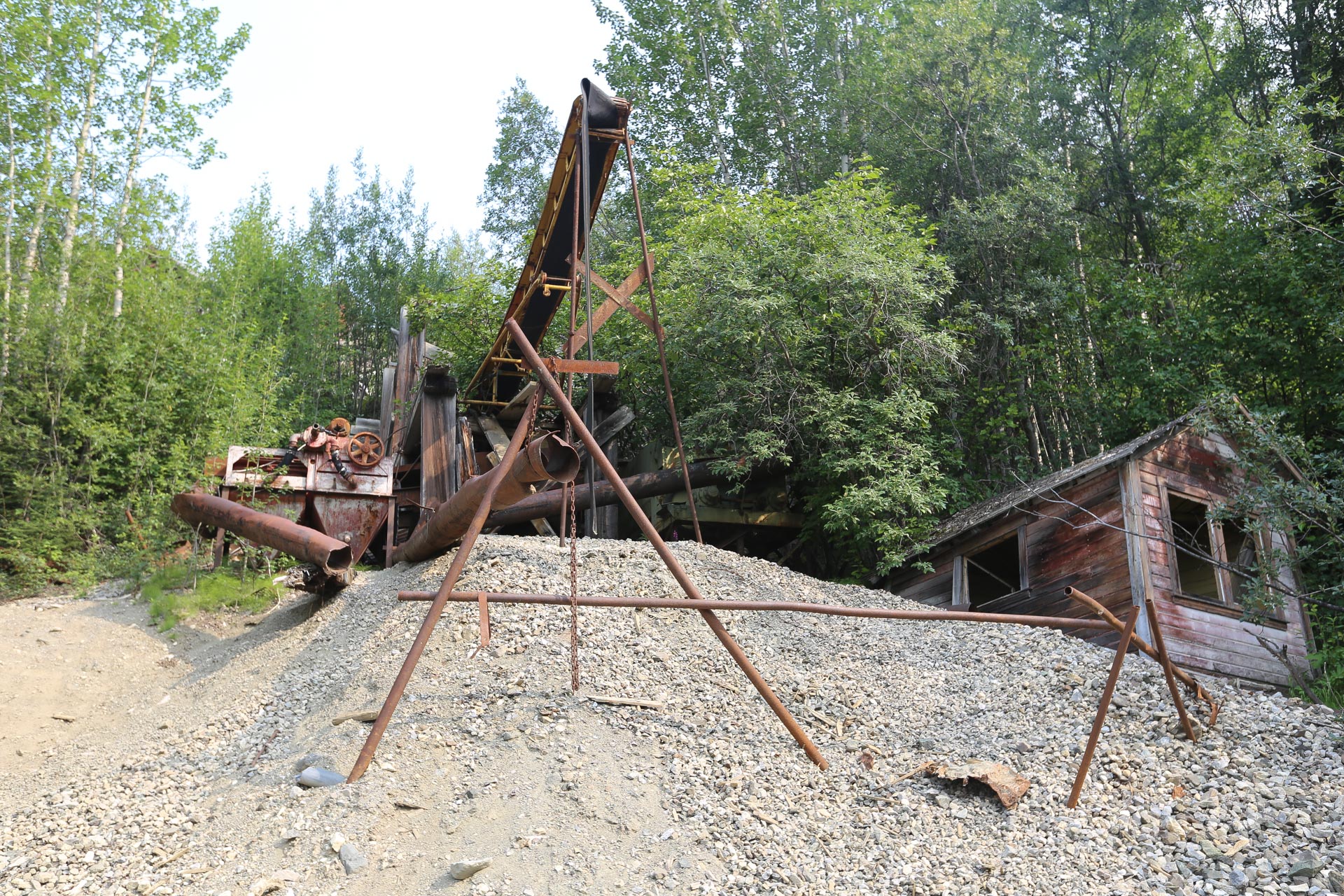 Vestiges de machines ayant appartenus à deux dentistes Kennecott Mine