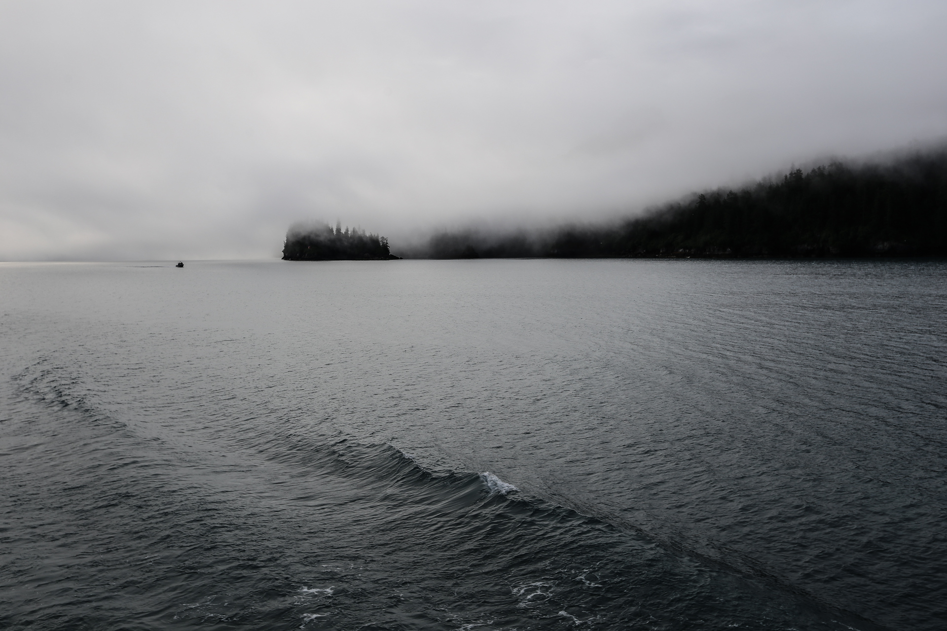 Ambiance irréelle dans le fjord
