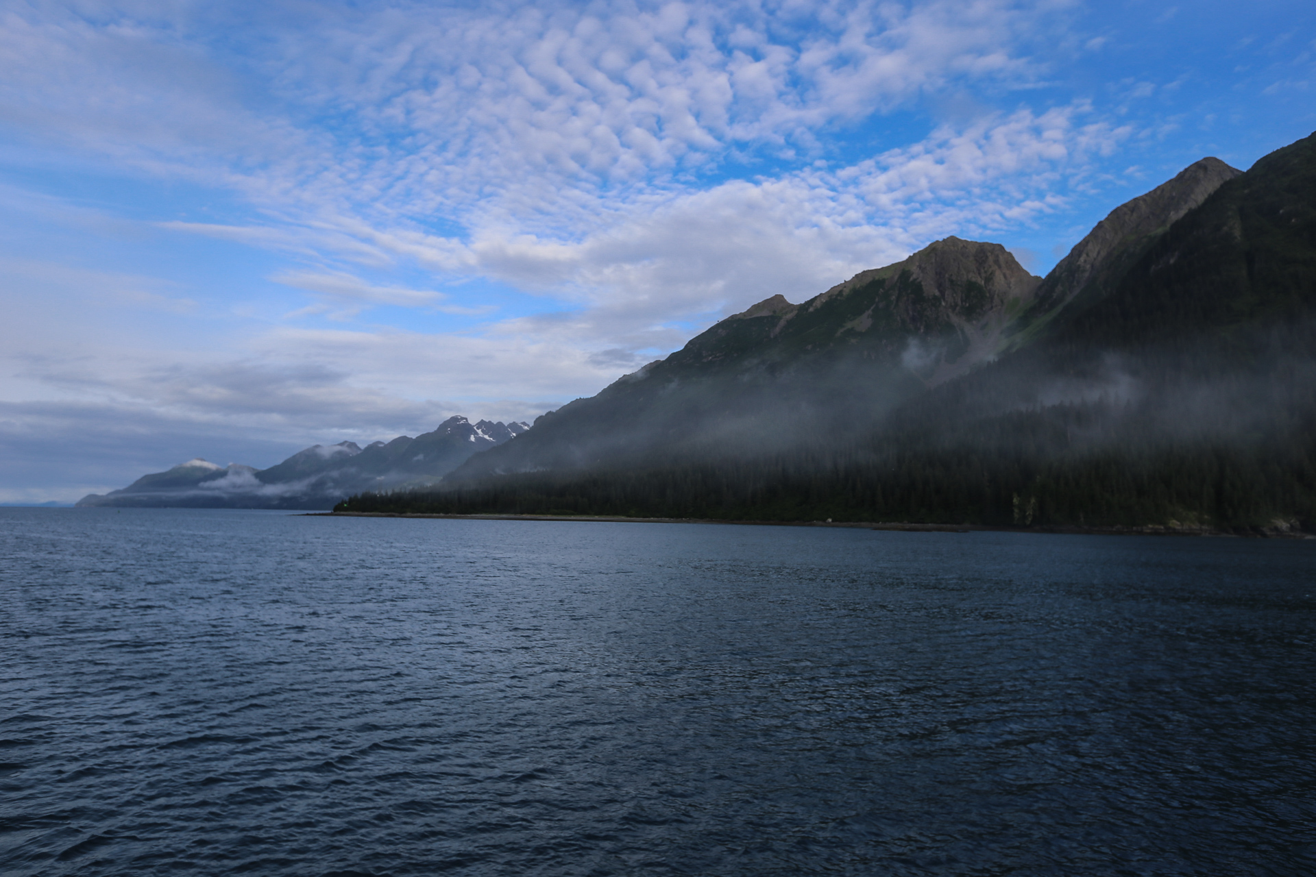 Au bout de l’étroiture du fjord de Valdez