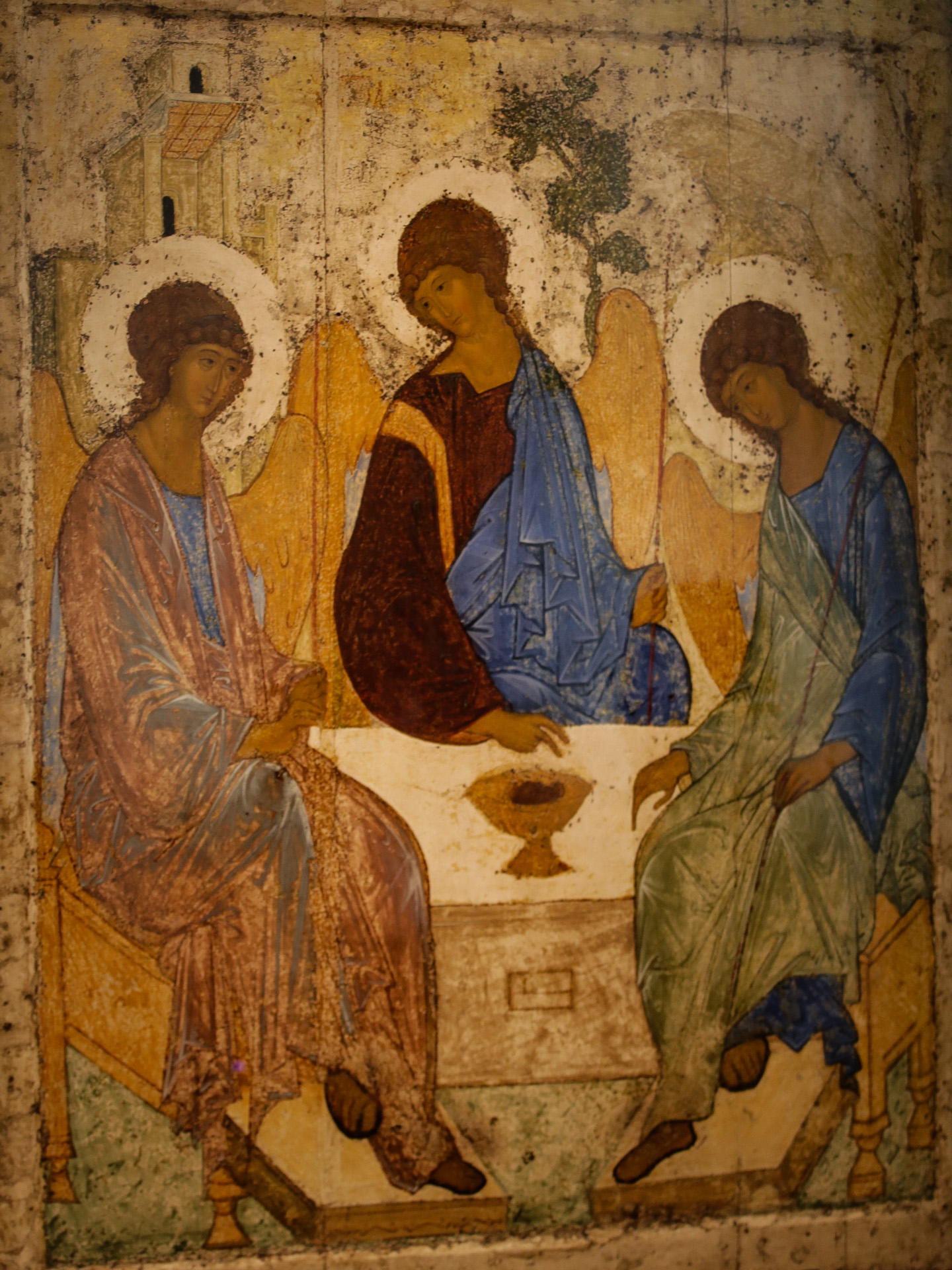 la Trinité, peinte par Andrei Roublev vers 1420