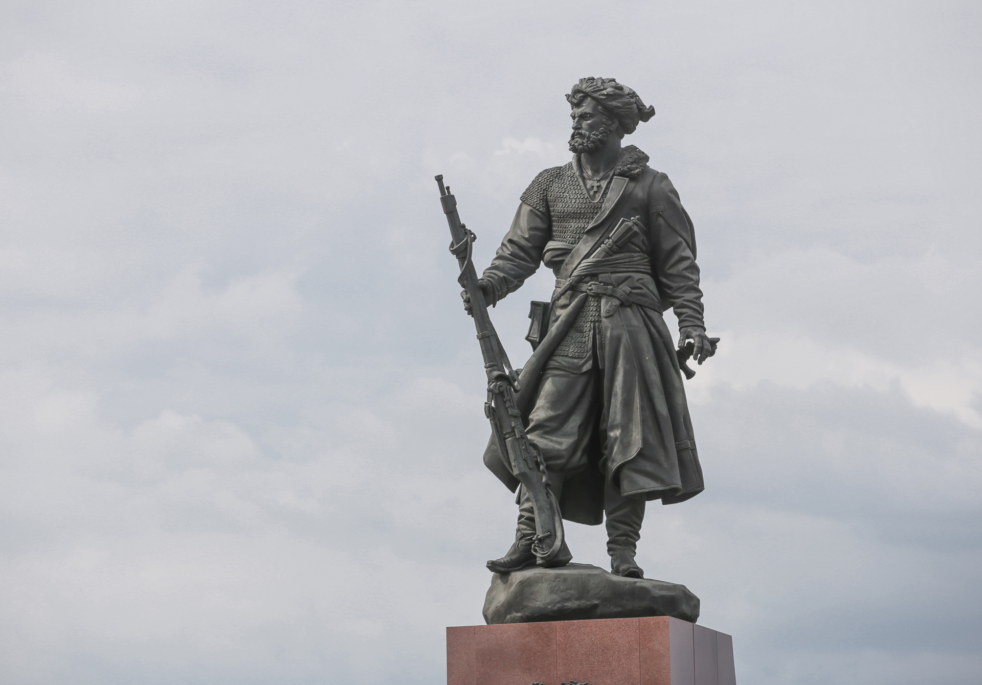 Statue du commandant des Cosaques