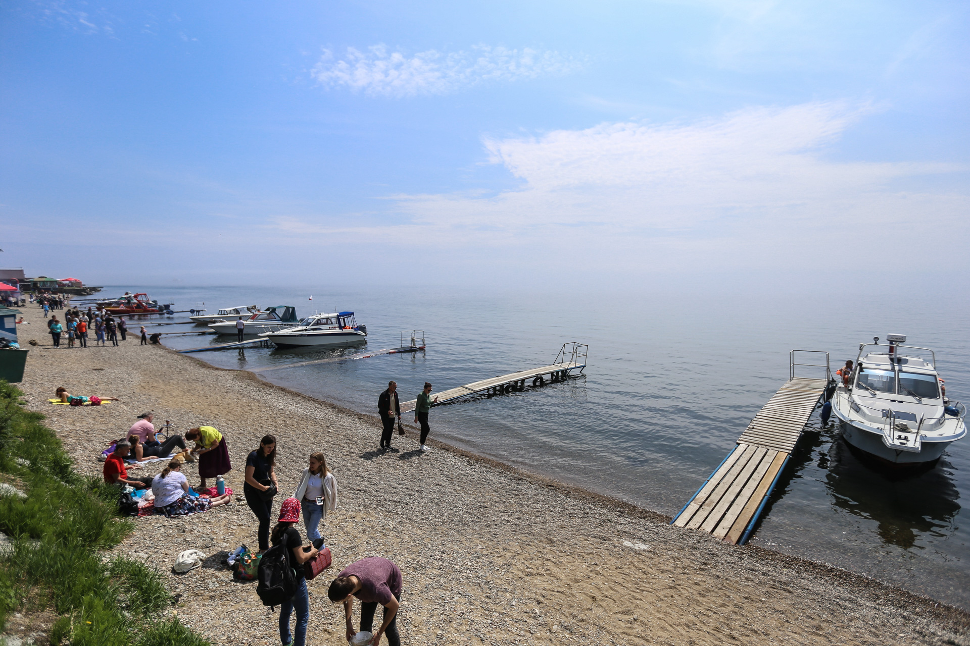 Le port de Listvianka baikal