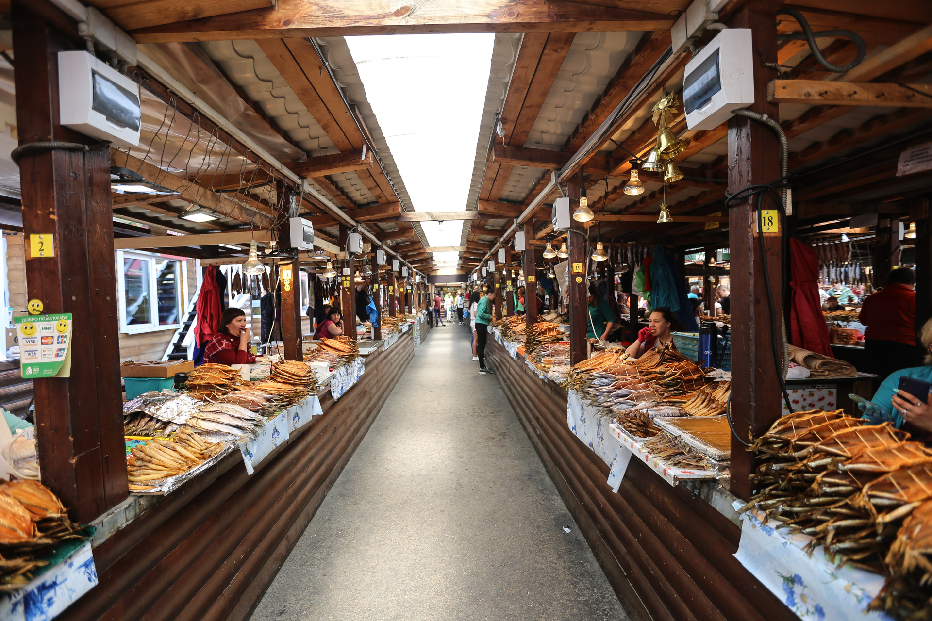 marché aux poissons de Listvianka