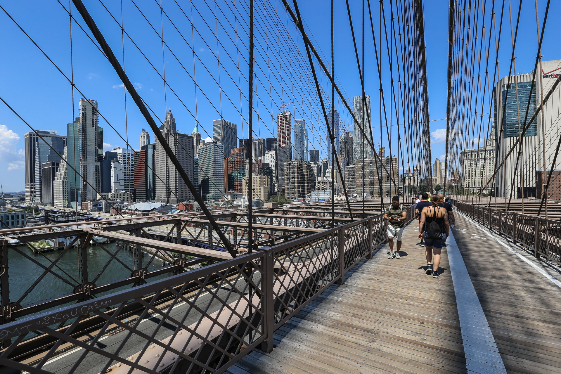 Sur le Brooklyn Bridge