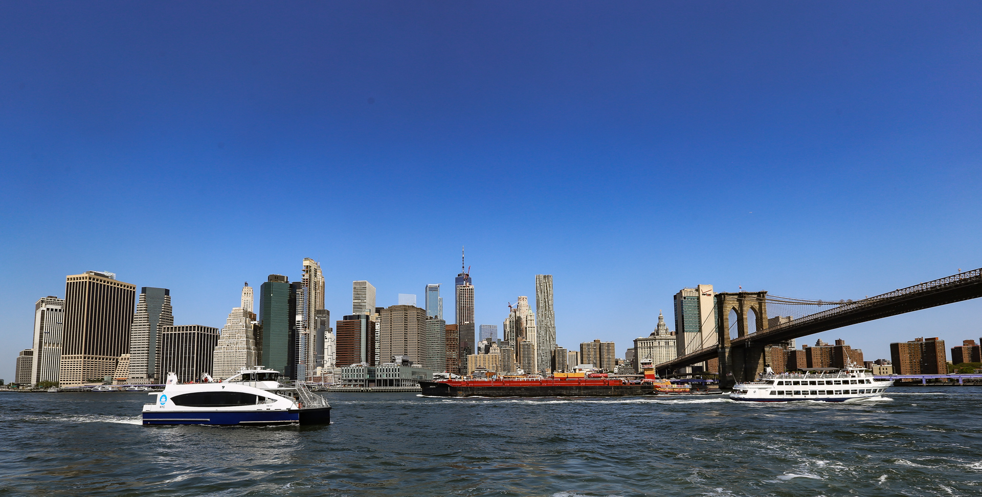 Lower Manhattan et le Financial District depuis Brooklyn Heights