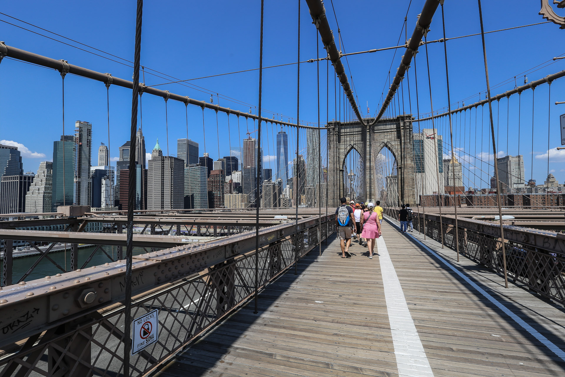 Sur le Brooklyn Bridge