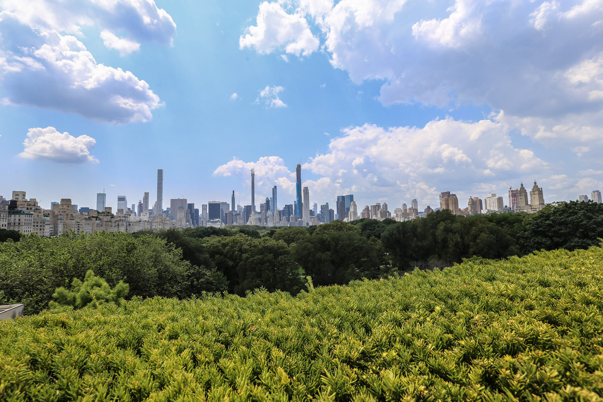 Midtown et Central Park depuis le toit du MET