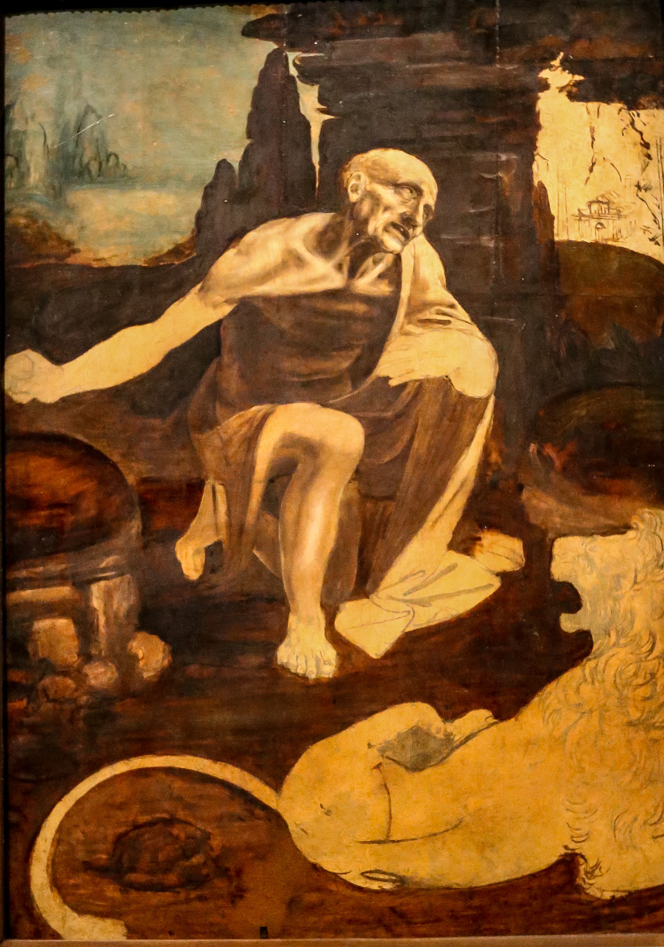 La pénitence de Jérôme de Stridon au désert. Une œuvre étonnante de Leonardo da Vinci (