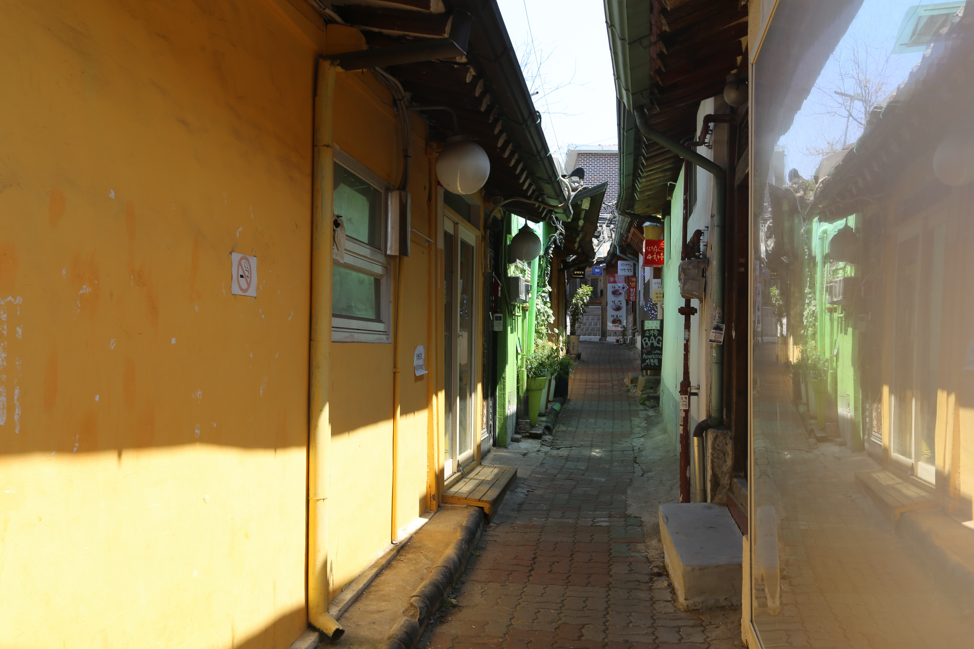 Ruelle dans le quartier de Bukchon Hanok