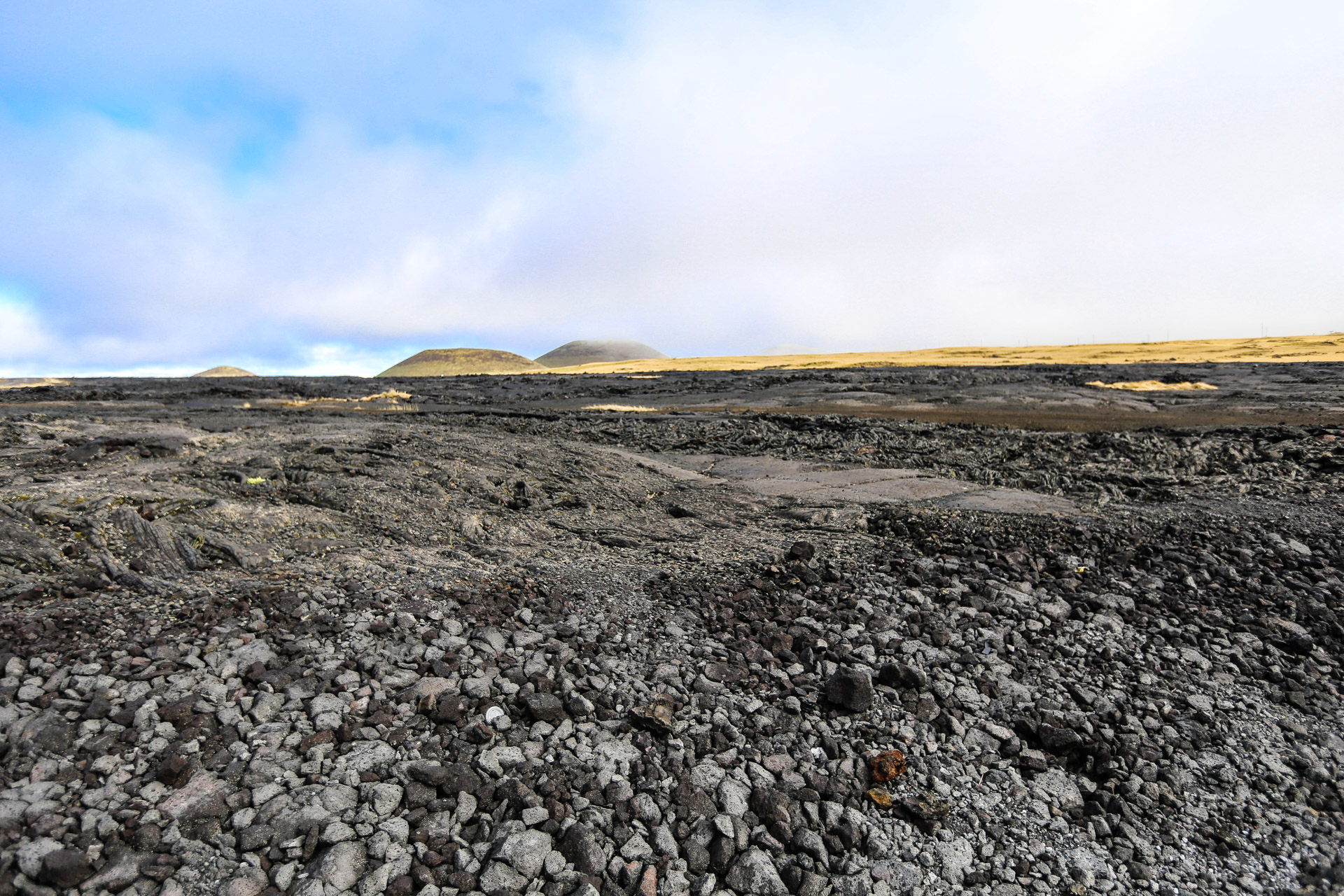 Depuis le col (Saddle) entre Mauna Kea et Mauna Loa