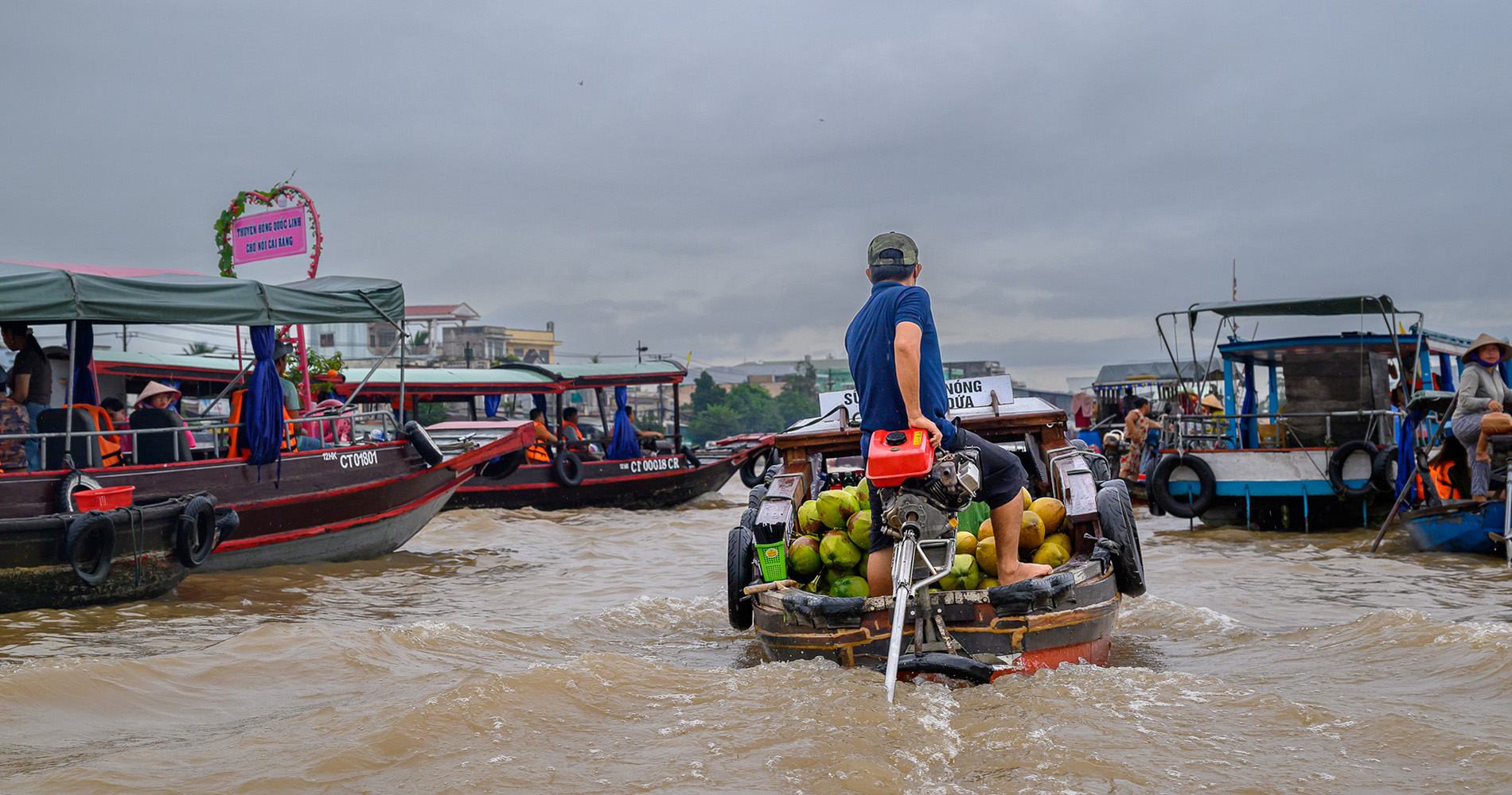 marché flottant de Cai Ran