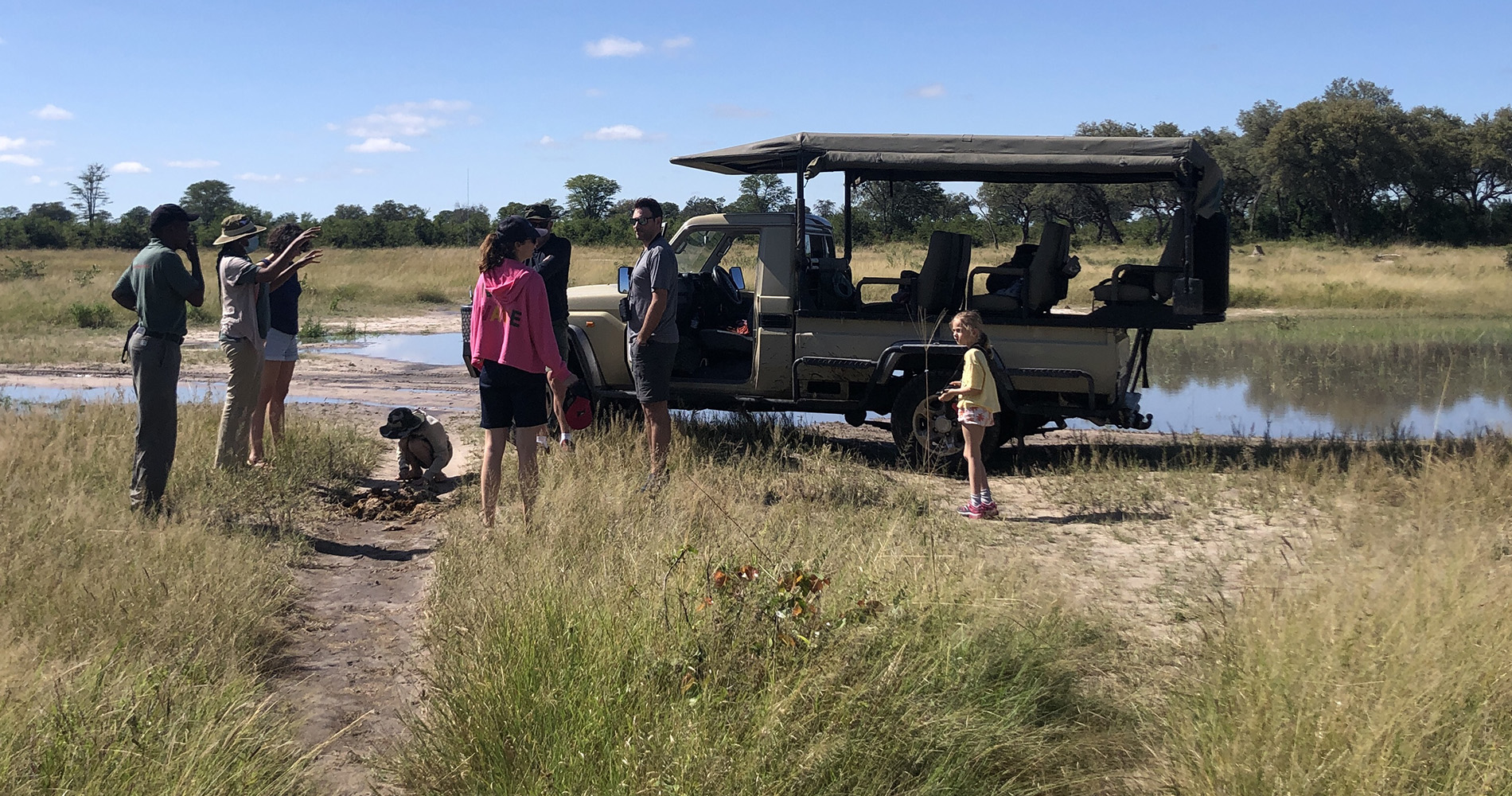 famille en safari