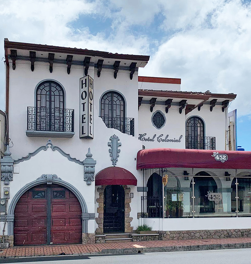 L’hôtel Colonial à San José, le camp de base arrivée et retour